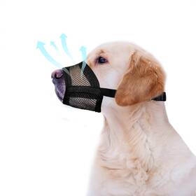 Evollax 728204463307 Dog Muzzle Medium Sized Dogs Soft Air Mesh For
