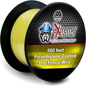 Extreme Dog Fence 850007493523 500 Feet Of 20 Gauge In Ground Electric White Or Gray