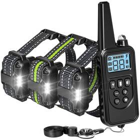 F-color 191443000488 Dog Shock Collar With Remote Control - 2600ft Training 3 P