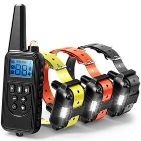 F-color 191443000495 F-color Dog Shock Collar 3 Pack - Training With Remote Ip65 Waterp
