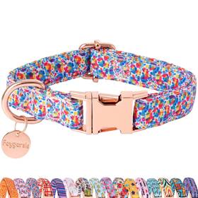 Faygarsle 24dcjs15-dc Multi-colored Splotches Pattern Dog Collar For Small Medium Large D