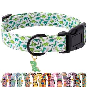 Faygarsle M24d3-greenkl-xs Dog Collar For Small Medium Large Dogs Cute Green Puppy Collars For