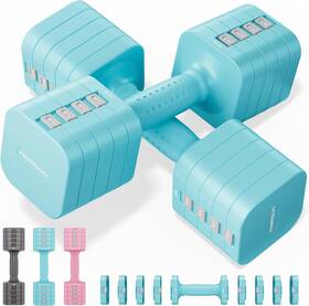 Dum-10lb-nsblue01 Feierdun Adjustable Dumbbell Set Of 2 Each 2/4/6/8/10 Lbs Weight For Women Dum-10lb-nsblue01 Feierdun Adjustable Dumbbell Set Of 2 Each 2/4/6/8/10 Lbs Weight For Women