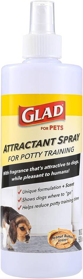 Fetch For Pets Ff26756 Glad Attractant Spray Potty Training Dogs And Puppies Peanut Butter