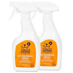 Fetch For Pets Ff28036pcs2 Wags And Wiggles No Marking Deterrent Training Spray 16 Fl Oz Pack Of 2
