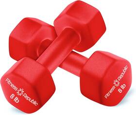 Fitness Republic Ndum08rd Neoprene Dumbbell Set Of 2 08 Lbs - Red
