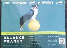 Fitpaws 816452010708 Trax Balance Peanut 60cm 24 Inch Dog Exercise Equipment For Fitness And Rehab Fitpaws 816452010708 Trax Balance Peanut 60cm 24 Inch Dog Exercise Equipment For Fitness And Rehab