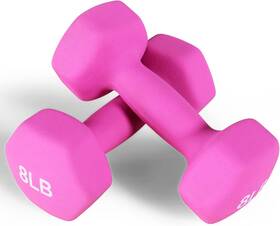 Fitvids 856271007015 Neoprene Dumbbell Hand Weights Anti-slip 8 Pounds 8-pound Pair Fitvids 856271007015 Neoprene Dumbbell Hand Weights Anti-slip 8 Pounds 8-pound Pair