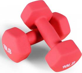Fitvids Bf-vd10 Neoprene Dumbbell Hand Weights Anti-slip 10 Pounds 10-pound Pair