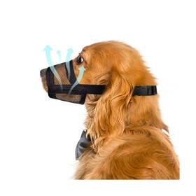 Flintstone 860011700876 Dog Muzzle For Large Dogs Soft Air Mesh Size