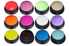 Frqntkpa 734675615312 12 Color Voice Recording Button Dog Buttons For Communication Pet Training B Frqntkpa 734675615312 12 Color Voice Recording Button Dog Buttons For Communication Pet Training B