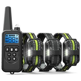 Funnipets 191444002030 Dog Training Collar 3 Pack - 2600ft Shock With Remote Control Wate Funnipets 191444002030 Dog Training Collar 3 Pack - 2600ft Shock With Remote Control Wate