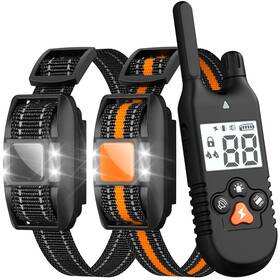 Ip67 Funnipets 191444004850 Dog Shock Collar 2 Pack - 3000ft Training With Remote Waterpr Ip67 Funnipets 191444004850 Dog Shock Collar 2 Pack - 3000ft Training With Remote Waterpr