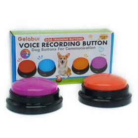 Gelabur 762849459288 Set Of 2 Dog Buttons For Communication Voice Recordable Classroo