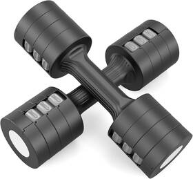 Glaucus 731052709503 Adjustable Weight Dumbbells Set- A Pair 4lb 6lb 8lb 10lb 2lb-5lb Each Free