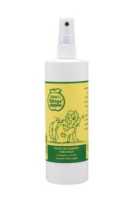 143002 Grannicks Bitter Apple Taste Deterrent Spray Bottle For Dogs Wont Chew 16 Oz