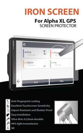 010-03394-00 Gvds Garmin Alpha Xl Gps Iron Screen Protector Flexible Shatter Proof