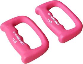 Gymenist 689483087366 Set Of 2 Hand Shaped Neoprene Exercise Workout Jogging 1-lb Pink Gymenist 689483087366 Set Of 2 Hand Shaped Neoprene Exercise Workout Jogging 1-lb Pink