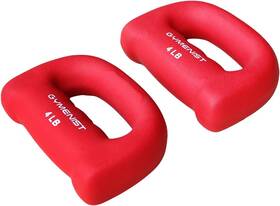 Gymenist 689483087397 Set Of 2 Hand Shaped Neoprene Exercise Workout Jogging 4-lb Red Gymenist 689483087397 Set Of 2 Hand Shaped Neoprene Exercise Workout Jogging 4-lb Red