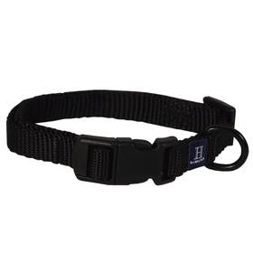 Hamilton 013227038183 Adjustable Nylon Dog Collar For Small Medium Large Dogs Black 3/8 Inch