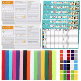 Harloon Mua0155 47 Pcs Puppy Whelping Collar And Canine Health Record Booklets Kit Include 2