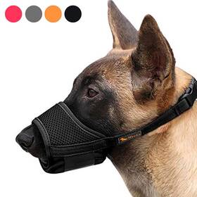 Heele 741416127676 Dog Muzzle Soft Nylon Anti Biting Barking Chewing Air Mesh Breat