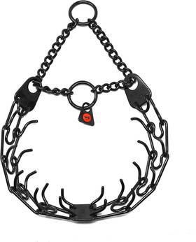 Herm Sprenger 193756004177 Hs Herm. Germany Black Stainless Steel Prong Dog Training Collar Ult