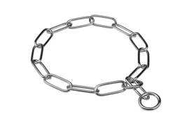 Herm Sprenger 32569 Chrome Plated Long Link Fur Saver Dog Training Collar 28 Inch