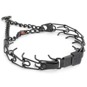59996bssbn Herm Sprenger Black Stainless Steel Dog Collar With Quick Release Cliclock Bu