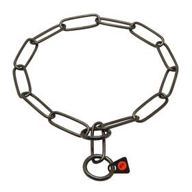 4334767480 Herm Sprenger Choke Dog Collar Black Stainless Steel 51506 57 - Long Link Fur Saver 1