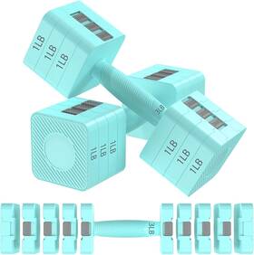 Hezeyferg 605832062198 22lbs Adjustable Dumbbells Set Hand Weights Sets With 5 Levels 3lb Blue Hezeyferg 605832062198 22lbs Adjustable Dumbbells Set Hand Weights Sets With 5 Levels 3lb Blue