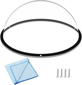 Dfw001 Hicaptain Dog Fence Window With Cleaning Cloth 12.5 Inch Acrylic Dome Dia Dfw001 Hicaptain Dog Fence Window With Cleaning Cloth 12.5 Inch Acrylic Dome Dia