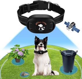 Hiixhc 1-a01 Gps Wireless Dog Fence And Outdoor Pet Barrier 2 In 1 Range Black