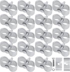 He0919 Hoqqf Dog Kennel Panel Clamps Chain Link Fence 1-3/8 Parts 20 He0919 Hoqqf Dog Kennel Panel Clamps Chain Link Fence 1-3/8 Parts 20