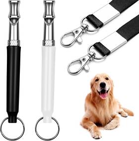 Hryyds Kw-2178 2 Pack Dog Whistle To Stop Barking Neighbors Black And White