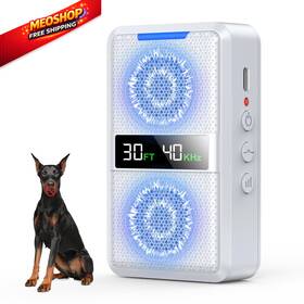 Huhuwow 731029380575 Ultrasonic Dog Bark Deterrent Devices Type-c Rechargeable Anti White