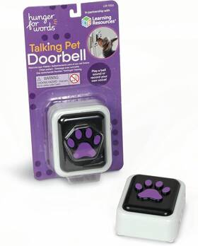 Ler9356 Hunger For Words Talking Pet Doorbell - 1 Count Pack Of Multicolor