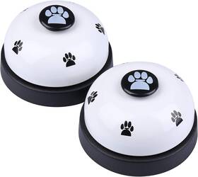 I-mart 445056178120 2 Pcs Pet Training Bells Tell Bell Doggy Door For Dog Cat White