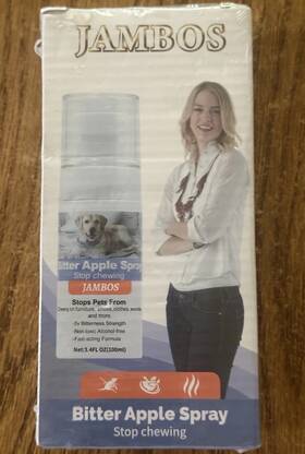 Jambos X004u9hmcr Bitter Apple Spray Stop Chewing Pet Training 6.8 Fl Oz
