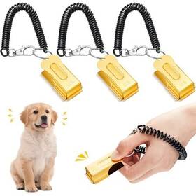 Jenaai Hai-jenaai-3601 4 Pieces Signaling Cricket Clicker Dog Training Brass