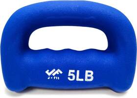 Jfit 20-5257 Neoprene D Grip Dumbbells - Single Weights 1lb-5lb 5 Lb Pound