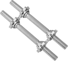 Jfit 810034437846 Threaded Dumbbell Handles Set Of 2 With Star 1 Inch Chrome