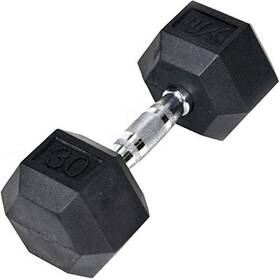 Jfit 810034438492 Rubber Hex Dumbbells - 8 Size Options Shaped 30 Lb Single