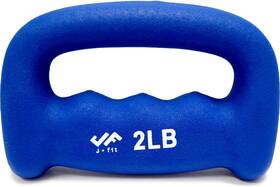 Jfit 818020007820 Neoprene D Grip Dumbbells - Single Weights 1lb-5lb 2 Lb Pound