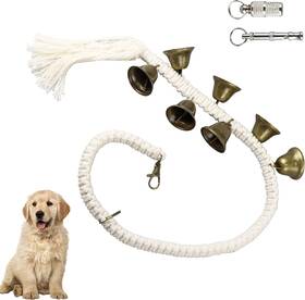 Jiamai 313104679646 Dog Door Bell For Training Dogs To Go Out And Potty - Adjustable Length Hanging
