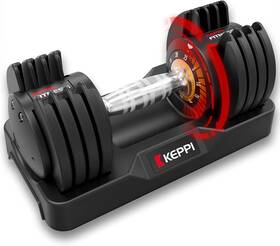 25lb-single Keppi Dba-25g1 Adjustable Dumbbells Set 25lb/55lb With Single