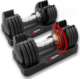 Dba-25g2 Keppi Adjustable Dumbbells Set 25lb/40lb/55lb/60lb Pair 25lb-pair