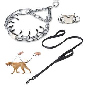 Kitys Fatch 722549921119 Prong Collar For Dogs Dog Training With One Professional Leas