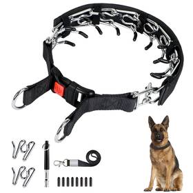 Kletloop Klt-014 Dog Prong Traing Collar Choke Pinch 2 Extra Links Whistle Cove