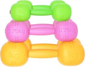Kutoi 796647468654 Kids Dumbbells Set - Adjustable Sand Small Medium Large Green Orange Pink